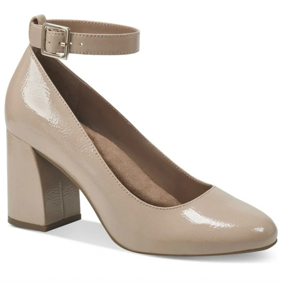 Giani Bernini Shoes - Giani Bernini Women's Valentinaa Memory Foam Ankle Strap Block Heel Pumps.8.5